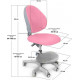 Комплект Ergokids стіл TH-320 Pink + крісло Evo-kids Mio-KP Білий / Рожевий (TH-320 W/PN + Y-407 KP)