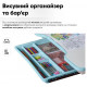 Комплект меблів Evo-Kids BD-28 Panda Стіл + стілець + полиця Blue (BD-28 BL)