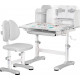 Комплект меблів Evo-Kids BD-28 Panda Стіл + стілець + полиця Grey (BD-28 G)