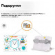 Комплект меблів Evo-Kids BD-28 Panda Стіл + стілець + полиця Grey (BD-28 G)