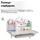 Комплект меблів Evo-Kids BD-28 Panda Стіл + стілець + полиця Grey (BD-28 G)