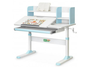 Дитячий стіл ErgoKids TH-330 Light Blue Білий/Світло-блакитний