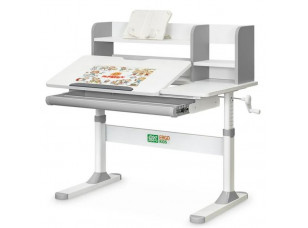 Дитячий стіл Ergokids TH-330 Grey Білий/Сірий