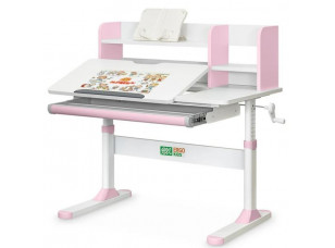 Дитячий стіл Ergokids TH-330 Pink Білий/Рожевий
