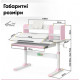 Детский стол Ergokids TH-330 Pink Белый/Розовый