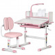 Комплект стіл + стілець + лампа Evo-kids BD-24 Pink (BD-24 PN) Рожевий