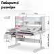 Комплект парта Evo-kids Florida Multicolor PN + крісло Mealux Match KP (Evo-52 WG+PN+Y-528 KP)