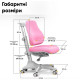 Комплект парта Evo-kids Florida Multicolor PN + крісло Mealux Match KP (Evo-52 WG+PN+Y-528 KP)