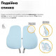 Комплект Ergokids Парта TH-330 Light Blue + Крісло Evo-kids Mio Lite KBL (TH-330 W/Z + Y-208 KBL)