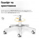 Комплект Ergokids Парта TH-330 Light Blue + Крісло Evo-kids Mio Lite KBL (TH-330 W/Z + Y-208 KBL)