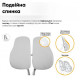 Комплект Ergokids Парта TH-330 Grey + Крісло Evo-kids Mio Lite G (TH-330 W/G + Y-208 G)