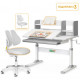 Комплект Ergokids Парта TH-330 Grey + Крісло Evo-kids Mio Lite G (TH-330 W/G + Y-208 G)