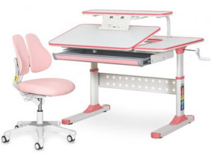 Комплект Парта Ergokids TH-320 Pink + Крісло Evo-kids Mio Lite KP (TH-320 W/PN + Y-208 KP)