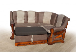 Кухонний куточок зі спальним місцем Візит Brown+Beige