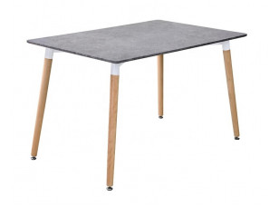 Стол обеденный Везувий MDF 120*80 см бетон серый