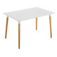 Стол обеденный Везувий MDF 120*80 см белый