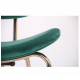Стілець Alphabet D gold/dark green