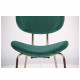 Стілець Alphabet D gold/dark green