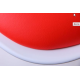 Барний стілець Aster chrome білий+червоний