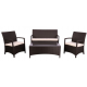 Комплект мебели Bavaro из ротанга Elit (SC-A7428) Brown MB1034 ткань A13815 