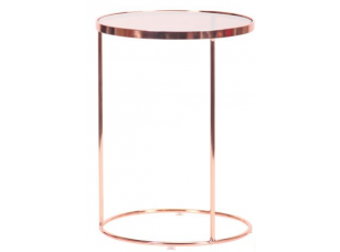 Стіл журнальний Kalibri, rose gold, glass top