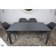 Стол обеденный LIVERPOOL S (140(2*45)/230*85*75cmH)  керамика графит