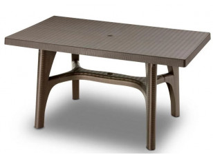 Стол INTRECCIATO 140x80 бронза