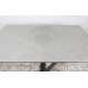 Стіл обідній FLEETWOOD NEW (160/240*90*75cmH) кераміка світло-сірий глянець