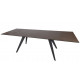 Стіл обідній MOSS (160(+40+40)*90*76 cm кераміка) чорний фіолет
