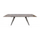 Стіл обідній MOSS (160(+40+40)*90*76 cm кераміка) сірий глянець