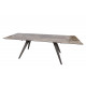 Стіл обідній MOSS (160(+40+40)*90*76 cm кераміка) сірий глянець