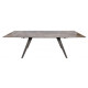 Стіл обідній MOSS (160(+40+40)*90*76 cm кераміка) сірий глянець