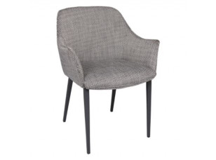 Крісло MILTON (51*61*78 cm текстиль) рогожка чорно-білий