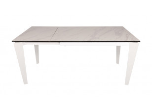 Стол обеденный ALTA (120(+50)*80*76 cm керамика ) белый