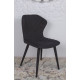 Стул VALENCIA (60*51*88 cm - текстиль) черный NEW