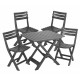 Комплект Садових меблів Camping set 4 антрацит