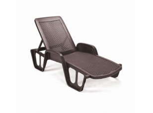 Лежак Pool коричневий