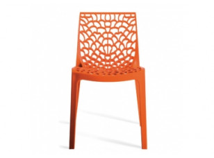 Стілець для кухні, кафе, ресторану GRAND SOLEIL GRUVYER ORANGE Грувер Помаранчевий S6316A