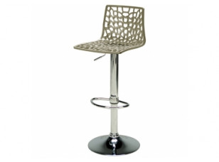 Стілець барний GRANDSOLEIL SPIDER glossy rearl grey (Спайдер сірий глянець) S2800GP