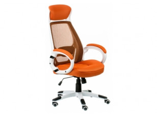 Крісло офісне з підголівником Special4You Briz orange