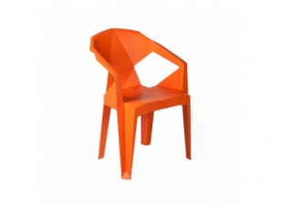 Стілець пластиковий помаранчевий MUZE MANDARIN PLASTIC