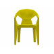 Стілець пластиковий жовтий MUZE MUSTARD PLASTIC