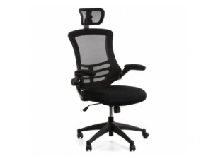 Крісло офісне Home4You Ragusa black чорне