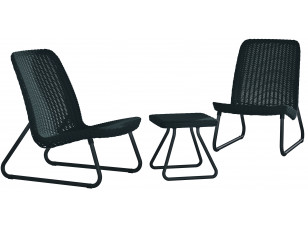 Набір меблів для саду Rio patio set графіт (сірий)