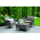 Набір меблів (стіл та 2 стільці) Salemo balcony set капучіно (беж)
