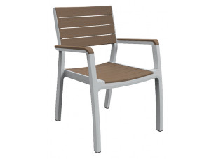Стілець Harmony armchair білий з бежевим
