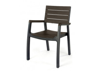 Стілець Harmony armchair сірий з коричневим
