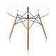 Стол Имз Eames диаметр 80 см прорачное стекло