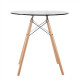 Стол Имз Eames диаметр 80 см прорачное стекло