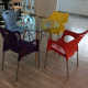 Стол Имз Eames диаметр 80 см прорачное стекло